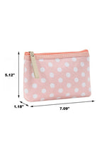 Load image into Gallery viewer, Polka Dot Cosmetic Clutch