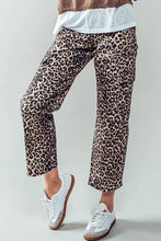 Load image into Gallery viewer, Leopard Print Cropped Cargo Pants