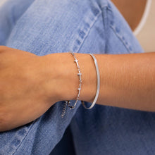 Load image into Gallery viewer, 18K Gold PVD Stainless Steel Cross Chain Bracelet
