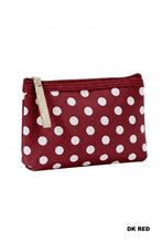Load image into Gallery viewer, Polka Dot Cosmetic Clutch