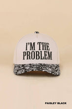 Load image into Gallery viewer, I'm The Problem Two Tone Snapback Hat