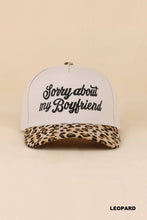 Load image into Gallery viewer, Sorry About My Boyfriend Two Tone Snapback Hat