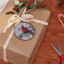 Load image into Gallery viewer, Winter Cardinal Ornament