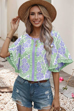 Load image into Gallery viewer, Daniela Floral Printed Lace Decorative Top - Simply Susan’s