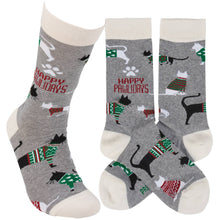 Load image into Gallery viewer, Pawlidays Cat Socks - Simply Susan’s