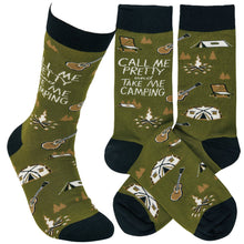 Load image into Gallery viewer, Take Me Camping Socks