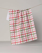 Load image into Gallery viewer, Festive Plaid Tea Towel - Holiday 2026