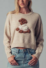 Load image into Gallery viewer, Nattie Puppy Applique Knit Sweater