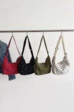 Load image into Gallery viewer, Polka Dot Crescent Bag