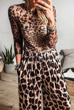 Load image into Gallery viewer, Zoey Leopard Mesh Long Sleeve Top