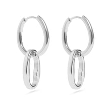 Load image into Gallery viewer, Interlocked Oval Pendant Earrings