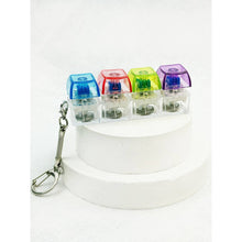 Load image into Gallery viewer, Light Up Clear Keyboard Keychain Fidget Toy