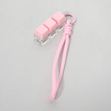 Load image into Gallery viewer, Light Up LED Stress Relief Cube Keyboard Bag Charm