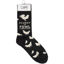 Load image into Gallery viewer, Fluent In Fowl Language Socks