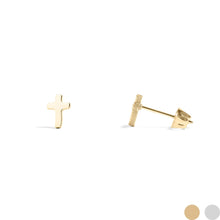 Load image into Gallery viewer, Cross Stud Earrings