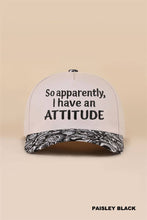 Load image into Gallery viewer, So Apparently, I Have An Attitude Two Tone Snapback Hat