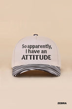 Load image into Gallery viewer, So Apparently, I Have An Attitude Two Tone Snapback Hat