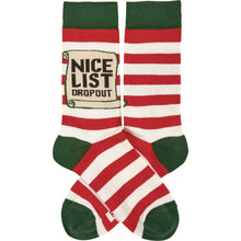 Load image into Gallery viewer, Nice List Dropout Socks