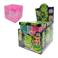 Load image into Gallery viewer, Fun Doh Glow in the Dark Squishy Sparkle Cube