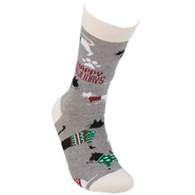 Load image into Gallery viewer, Pawlidays Cat Socks - Simply Susan’s