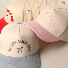 Load image into Gallery viewer, GO ASK YOUR DAD Embroidery Two-Tone Trucker Hat - Simply Susan’s