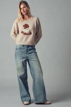 Load image into Gallery viewer, Nattie Puppy Applique Knit Sweater