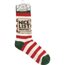 Load image into Gallery viewer, Nice List Dropout Socks