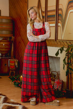 Load image into Gallery viewer, CHRISTMAS CLASSIC RED TARTAN PLAID RELAXED FIT OVERALLS - Simply Susan’s