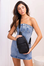 Load image into Gallery viewer, Pamela Sling Bag w/ Dbl Zip & Removable Strap