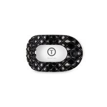 Load image into Gallery viewer, Flat Round Hair Clip | Small | Jet Black Quilted - Simply Susan’s