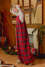 Load image into Gallery viewer, CHRISTMAS CLASSIC RED TARTAN PLAID RELAXED FIT OVERALLS - Simply Susan’s