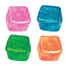 Load image into Gallery viewer, Fun Doh Glow in the Dark Squishy Sparkle Cube