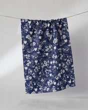Load image into Gallery viewer, Midnight Posy Tea Towel