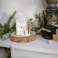 Load image into Gallery viewer, Lighted Winter House Figurine