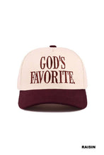 Load image into Gallery viewer, God's Favorite Two Tone Canvas Cotton Cap