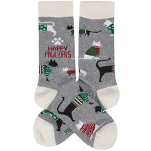 Load image into Gallery viewer, Pawlidays Cat Socks - Simply Susan’s