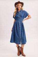 Load image into Gallery viewer, MARGOT DENIM SHIRT DRESS