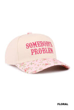 Load image into Gallery viewer, Somebody's Problem Two Tone Canvas Cotton Cap