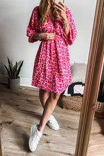 Load image into Gallery viewer, Hazel Leopard 3/4 Puff Sleeve Dress - Simply Susan’s