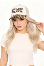 Load image into Gallery viewer, Could Be Meaner Two Tone Mesh Snapback Hat