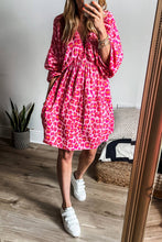 Load image into Gallery viewer, Hazel Leopard 3/4 Puff Sleeve Dress - Simply Susan’s