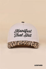 Load image into Gallery viewer, Manifest That Shit Two Tone Snapback Hat