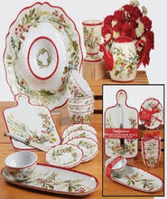 Load image into Gallery viewer, Christmas Gatherings HW Melamine Cheese Board w/ Knife