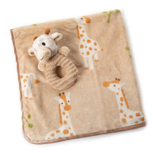 Load image into Gallery viewer, Baby Safe Bumblez Giraffe Blanket & Rattle 30" (76cm) - Simply Susan’s