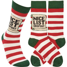 Load image into Gallery viewer, Nice List Dropout Socks