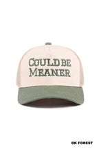 Load image into Gallery viewer, Could Be Meaner Two Tone Mesh Snapback Hat