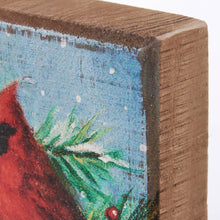 Load image into Gallery viewer, Cardinal Block Sign