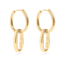 Load image into Gallery viewer, Interlocked Oval Pendant Earrings