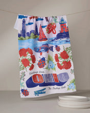 Load image into Gallery viewer, Greetings From Ohio Tea Towel