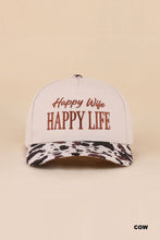 Load image into Gallery viewer, Happy Wife Happy Life Two Tone Snapback Hat
